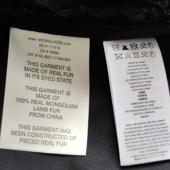 Michael Kors Embroidered Fur-trimmed Wool Vest - Picture 9 of 9